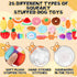 Syhood 60 Pcs Squeaky Dog Toys Bulk for Small Dogs, Plush Chew Toys and Spiky Balls for Teething