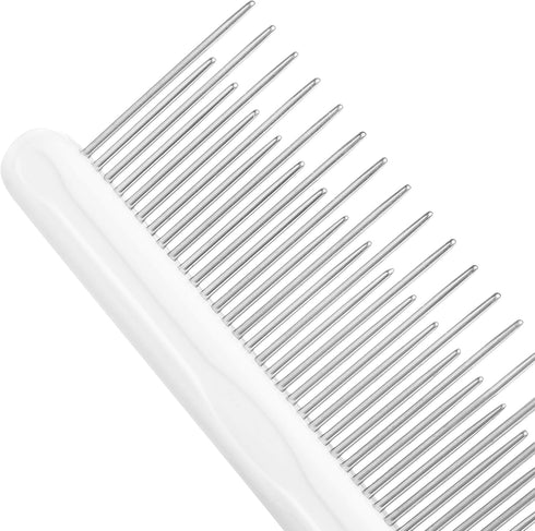 Dog & Cat Combs for Grooming Long Haired Cats & Dogs - Top Detangler Brush for Long & Curly Hair, Perfect for