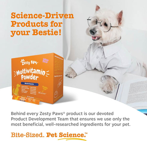 10-in-1 Immune, 30 Zesty Paws Dog Multivitamin - Gut, Joint, Skin & Coat Support, and More - Dog Vitamins