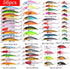 Fishing Lures Kit Mixed, Minnow Popper Crank Baits with Hooks for Freshwater Saltwater Trout Bass Salmon