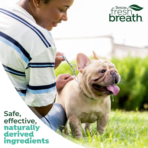 TropiClean Fresh Breath TripleFlex Toothbrush - 360-Degree Dog Dental Cleaning for Small & Medium Dogs