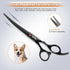 GEMEK 7.0in Titanium Professional Dog Grooming Scissors Set, 6 in 1 for Dogs and Cats