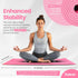 Robust Yoga Mat - 1/4" Thick Non-Slip Mat with Position Lines, Includes Strap and Storage Bag, Eco-Friendly TPE