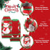 Dog Christmas Sweater Red Snowman Snowflake for Dogs Cats, Xmas Costume Pet Holiday Vest Pullover Outfits, L