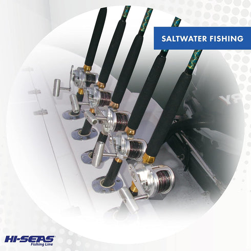 HI-SEAS Quattro Monofilament Fishing Line, Low-vis 4 Color Camo, Durable Performance