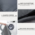Dog Crate Bed Waterproof Deluxe Plush with Removable Washable Cover, Anti-Slip Bottom, 41 x 27 inch, Gray