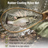 PLUSINNO Fly Fishing Net, Wooden Frame Landing Net with Magnetic Release, Soft Rubber Mesh for Trout Bass Catch