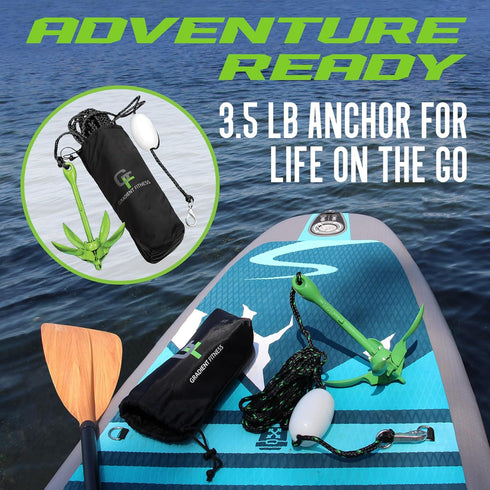 Gradient Fitness Kayak Anchor, Small Boat and Canoe Anchors, Jet Ski Accessory