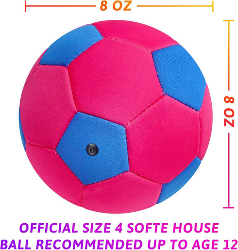 Indoor Soccer Ball Size 4 - Soft House Soccer Ball Size 4 for Protecting Inside Home Furniture, Silent Size 4 Soccer