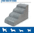 Dog Stairs for Small Dogs, 4 Steps High Density Foam Ramp, Extra Wide Non-Slip Bottom for High Beds, Couch, and Sofa,