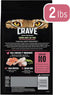 CRAVE Grain Free Indoor Adult High Protein Natural Dry Cat Food with Protein from Chicken & Salmon, 2 lb. Bag