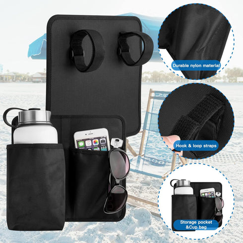 Xxerciz Chair Cup Holder Phone Holder, Universal Water Bottle Holder for Patio Recliner Chair, Beach Chair, Folding