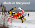 Generic 7 5.5 Maryland Crab Sticker ( x ) MD State Flag Decal Wheezeway