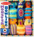 8 Set, 2+ Melissa & Doug Fuzzy Monster Bowling Pins and Ball with Mesh Storage Bag - Pieces Toddler Plush Indoor