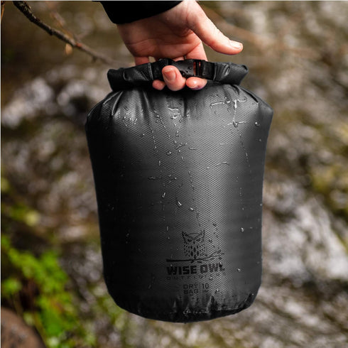 Wise Owl Outfitters Waterproof Dry Bag, Fully Submersible Airtight Bags, 1pk or 3pk, 5L, 10L & 20L