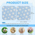2 Pack Chinchilla,Washable 12"x12" Homimp Guinea Pig Bed, Waterproof Reusable Small Animal Bed,Super Absorbent Pee Pad