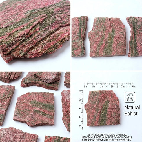 Generic 20 Lbs 2-9 Inch HAELFMRI Natural Grey Slate Stones - Craggy Layered Rocks for Aquarium Hardscape & Iwagumi, PH