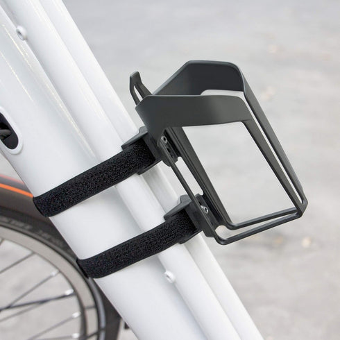 SKS Germany Anywhere Bicycle Accessories, Adapter and Bottle Holder for Bikes, Straps for Tubes up to 80 mm, Safe