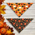 2 Pack Halloween Dog Bandana, Holiday Cat Pumpkin Candy Corn Bandana Bibs Scarf Accessories for Small Mediun Large Dogs