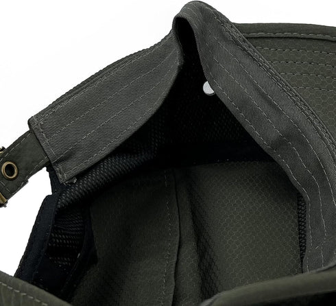 Quick Dry Hidden Pocket Cadet Army Hat Military Style Flat Top Baseball Dad Sun Cap