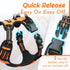 Eagloo Small Dog Harness, No Pull Service Vest with Reflective Strips, Adjustable Comfortable No Choke Pet Harness,