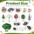 RoundFunny 23 Set Pcs Jumping Spider Enclosure and Habitat Miniatures Figurines Clear Acrylic Enclosure Mini Jumping