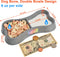 Lightweight Small Dog Puppy Cat Food and Water Bowls, 6 oz Double Pink Plastic Portable Dish