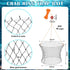 Poen 24'' 20'' 12'' Wire Grid Bottom Crab Nets Two Ring Crab Kit with Harness and Bait Clip x x Foldable Fishing Net