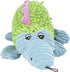 Durable Dog Plush Pastel Pals Toys with Squeakers, Multi-Size by Petlou, Yellow/Blue 2, 16" Crocodile