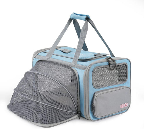 Pawaii Airline Approved Cat Carrier, Cat, Dog Carrier with ID Tag, Collapsible