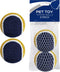 Pets First Tennis Balls Dog Toy Tough Throwing Tennis Ball Set, Tennis Toy for Dogs & Cats. Play Tennis with Your Pet with This Dog Ball Toy, 2 PC TENNISBALLS Blue/Gold