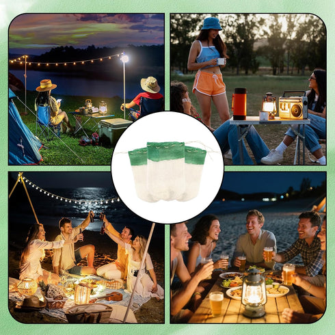 Pretwad 10 Upgrade Camping Lantern Mantles - PCS Premium String Tie Lantern Mantles, Propane Lanterns U Shape String