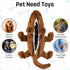 FGA MARKETPLACE 7 Pack Flat NO Stuffing NO Squeak Plush Dog Toys, 21 Inch Long for Small and Medium Dogs