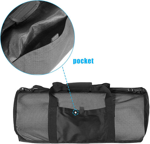 Luwint Heavy Duty Mesh Dive Duffle Bag, Large Gear Bag for Scuba Diving, Snorkeling, Travel, Beach, Pool