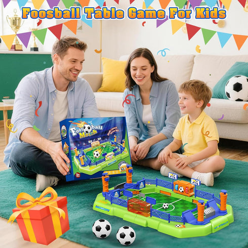 3 4 5 6 7 8-12, 5-8 Fortand Soccer Board Game for Kids, Mini Foosball Table Game for Boys & Girls Ages Finger Football
