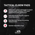 HATCH XTAK Tactical Military Elbow Pads, One Size Fits Most, Black