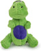goDog Just For Me Dinos T-Rex Squeaky Plush Dog Toy - Green, Mini, Chew Guard Technology