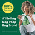 120 Earth Rated Dog Poop Bags with Handles, Extra Wide, Easy Tie and Guaranteed Leakproof, Unscented, Handle Bags