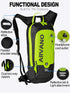 Hydration Pack Backpack with 2L TPU Water Bladder, Lightweight 6L Daypack for Hiking, Cycling, Skiing