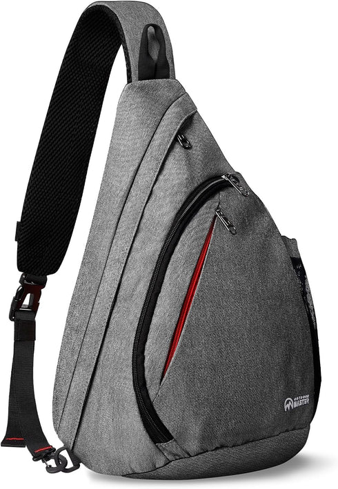 OutdoorMaster Sling Bag, Hiking Daypack, Crossbody Shoulder Chest Backpack for Urban Outdoor Travel
