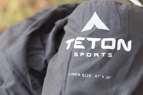 TETON Sports Sleeping Bag Liner, Perfect for Travel, Camping, and Overnight; Machine Washable