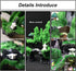 Tfwadmx Fish Tank Mountain View Decoration, Aquarium Stone Ornament Bridge with Moss Tree House