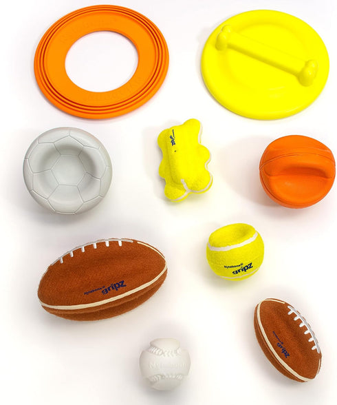 Nylabone Power Play Tennis Teddy Gripz Bear Dog Toy, Medium (1 Count)