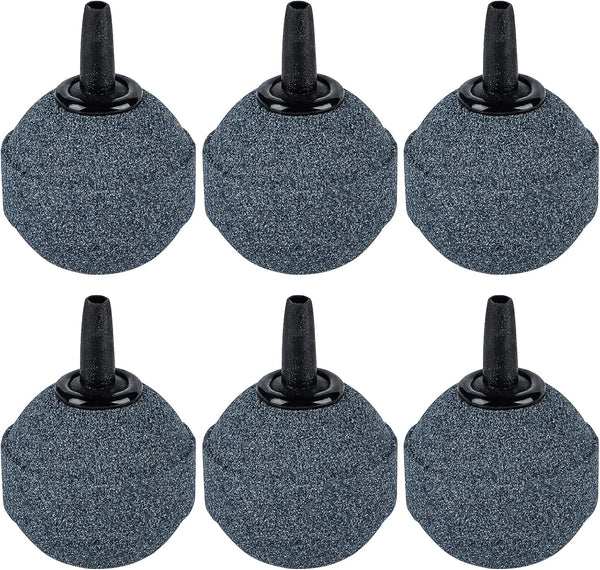 Pawfly 1.2 Inch Air Stone Ball Bubble Diffuser for Fish Tanks, Koi Ponds, and Small Buckets, 6 Pack