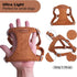 XXS Dog Harness and Leash Set, Adjustable No Pull Puppy Harness with Multifunction Brown Leash & Collar for Small Dogs
