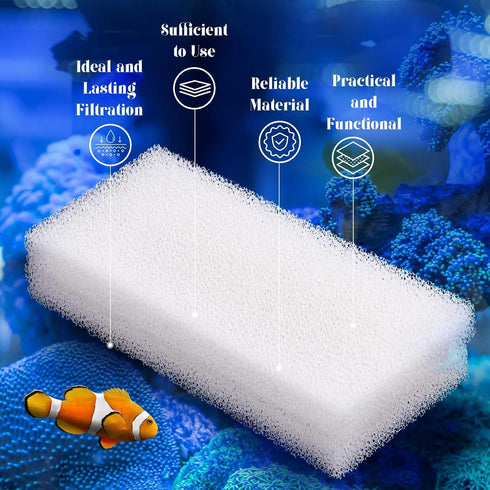 10pcs U2 Nosiny Filter Foam Pad Compatible with Fluval Underwater Sponge Replacement Aquarium Underwater Filter