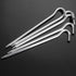 Tent Pegs - Aluminium Tent Stakes with Hook, 7’’ Hexagon Rod Stakes for Camping