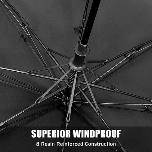G4Free 62 Inch Portable Golf Umbrella, Large Oversize Double Canopy, Vented Windproof Waterproof Automatic Open Stick