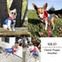 SILD Pet Clothes Dog Jeans Jacket, Cool Blue Denim Coat for Small Medium Dogs, Red, XXL