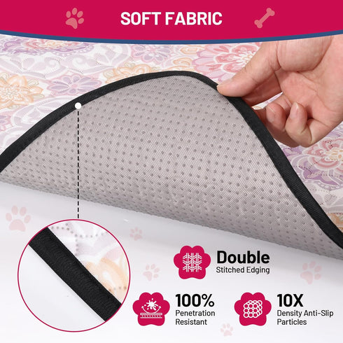 24x36 (Pack 2) Washable Dog Pee Pads - Absorbent Reusable Puppy Training Pads, Waterproof Leak - Proof & Non - Slip